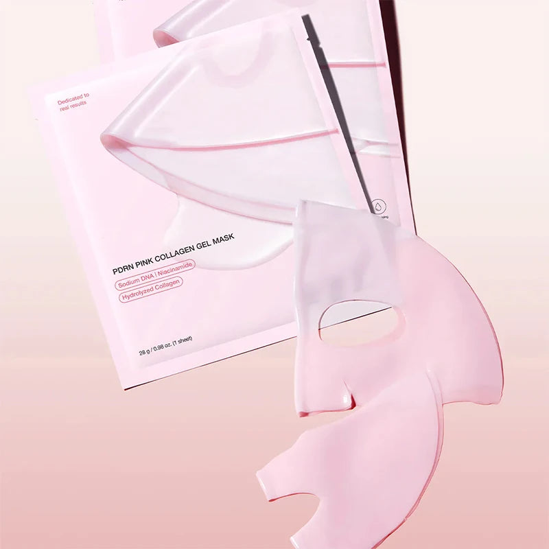 Glow Vibe ~ Masque facial Pdrn en gel de collagène rose