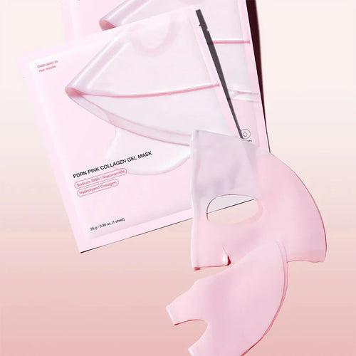 Glow Vibe ~ Masque facial Pdrn en gel de collagène rose